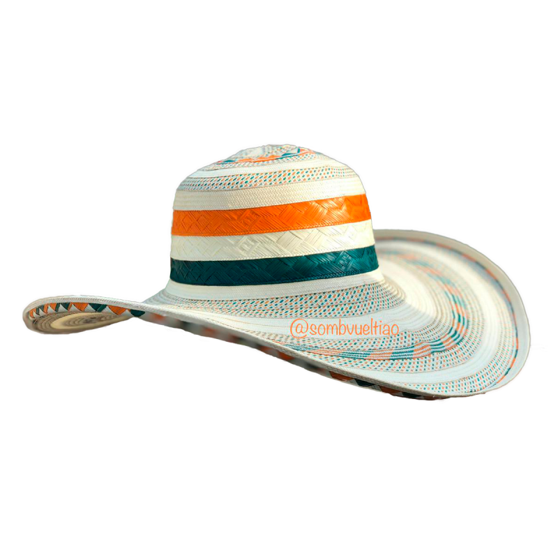 Sombrero 23 Fibras Diseño Exclusivo Multicolor