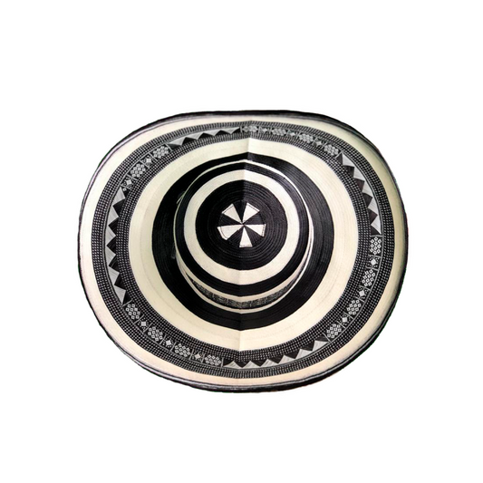 Sombrero 23 Fibras Diseño Negro MY