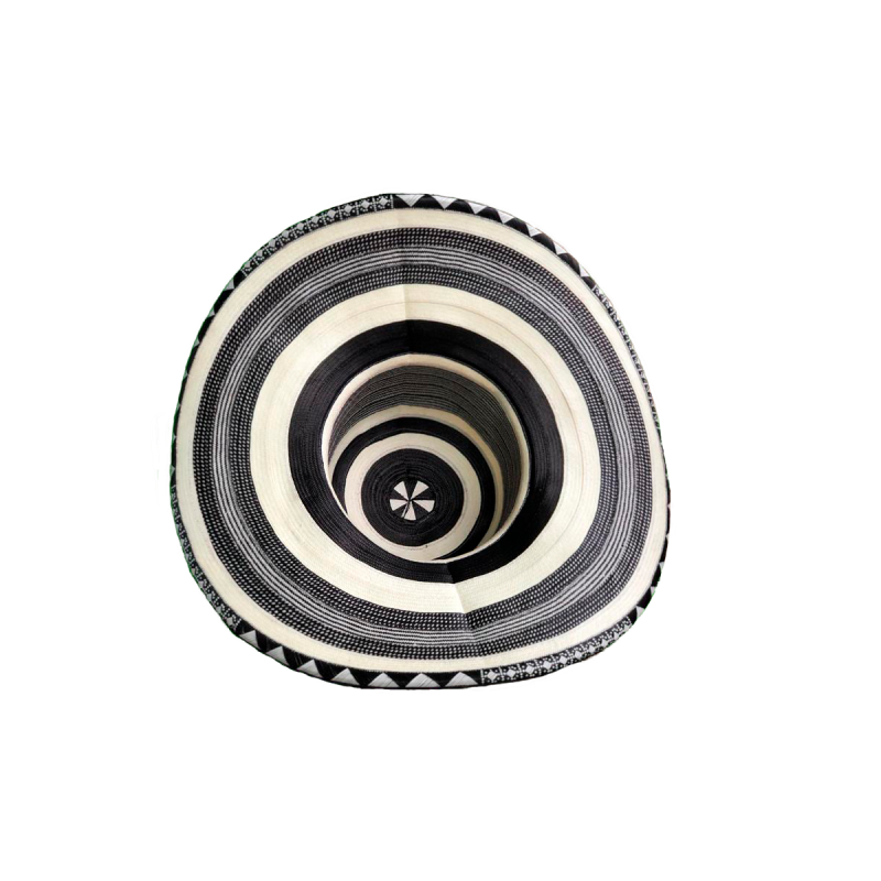 Sombrero 23 Fibras Diseño Negro
