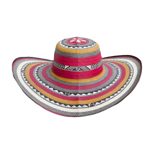 Sombrero 23 Fibras Diseño Rojo Fino MY