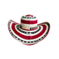 Sombrero 23 Fibras Diseño Rojo