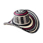 Sombrero 23 Fibras Diseño Tradicional Rojo