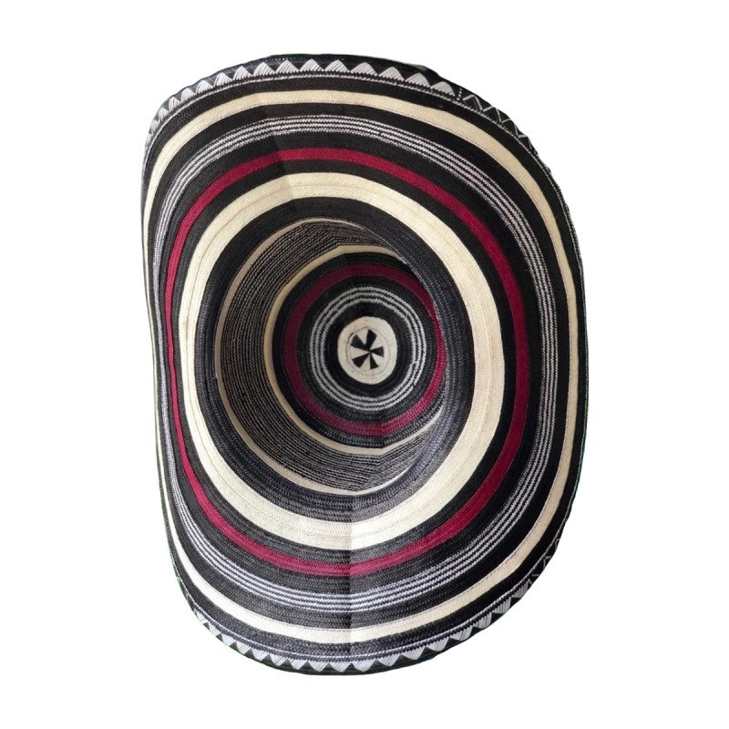 Sombrero 23 Fibras Diseño Tradicional Rojo