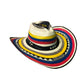 Sombrero 27 Fibras Engomado Tricolor
