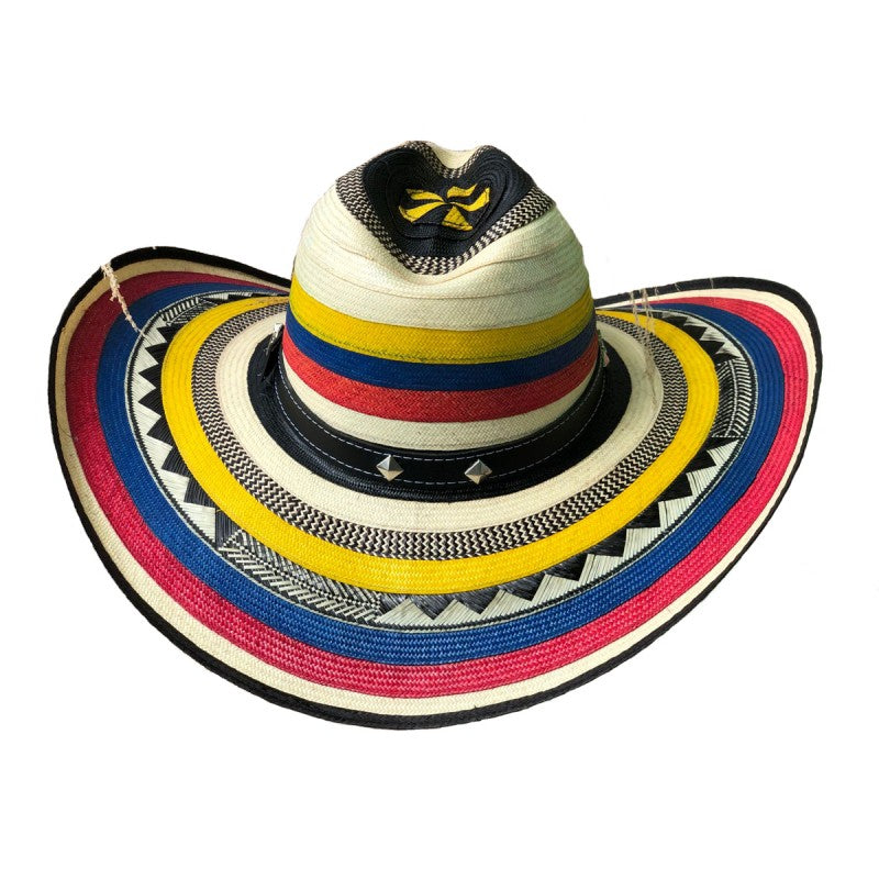 Sombrero 27 Fibras Engomado Tricolor