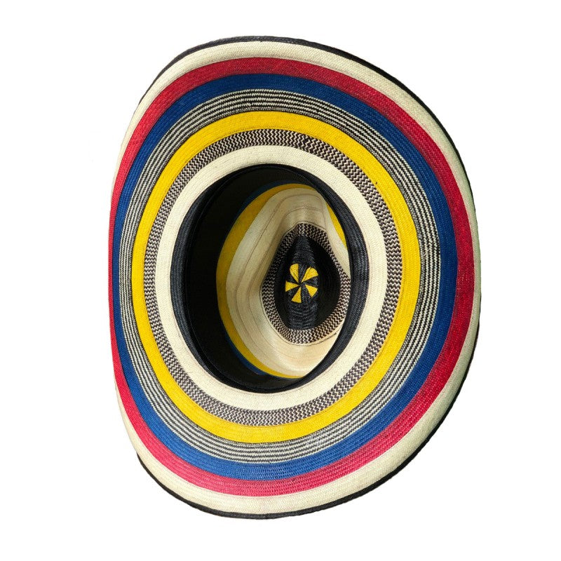 Sombrero 27 Fibras Engomado Tricolor