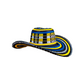 Sombrero 23 Fibras Exclusivo Amarillo Y Azul