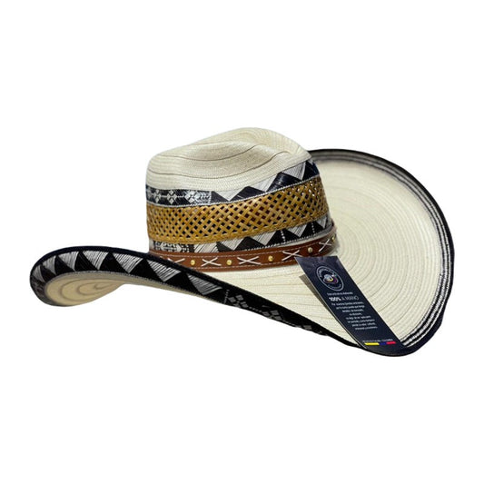 Sombrero 27 Fibras Exclusivo Calado Dorado MY