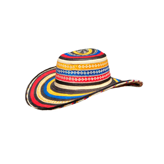 Sombrero 23 Fibras Exclusivo Colombia Multicolor