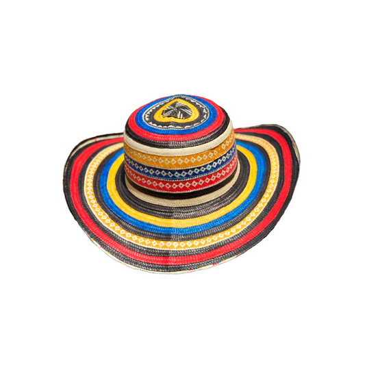 Sombrero 23 Fibras Exclusivo Colombia Multicolor