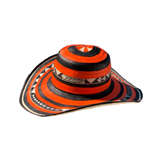 Sombrero 23 Fibras Exclusivo Diseño Naranja
