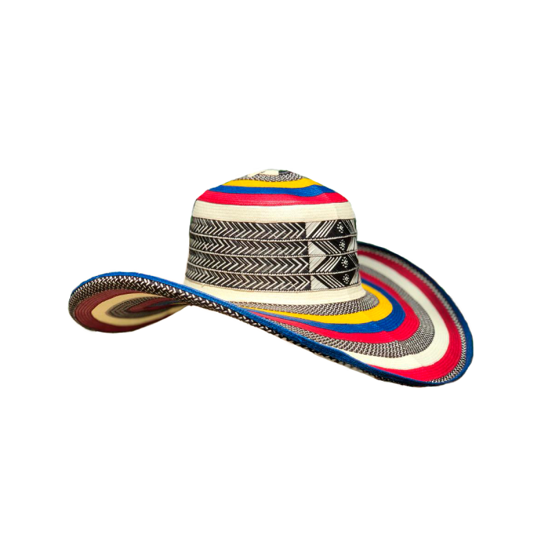 Sombrero 23 Fibras Exclusivo Multicolor Colombia