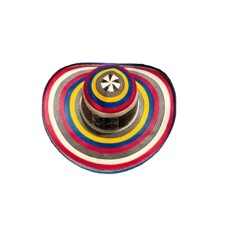 Sombrero 23 Fibras Exclusivo Multicolor Colombia