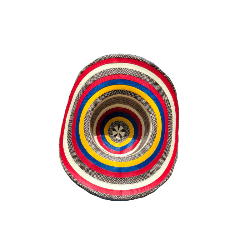 Sombrero 23 Fibras Exclusivo Multicolor Colombia