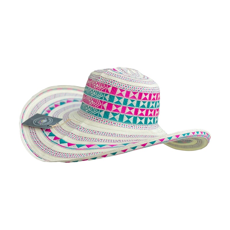 Sombrero 23 Fibras Exclusivo Multicolor Fino