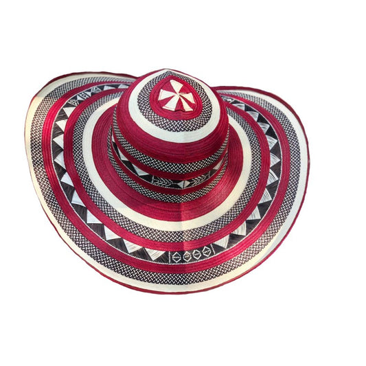 Sombrero 23 Fibras Granito Exclusivo Rojo