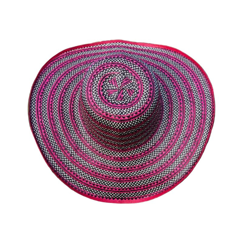 Sombrero 23 Fibras Grano De Arroz Fucsia