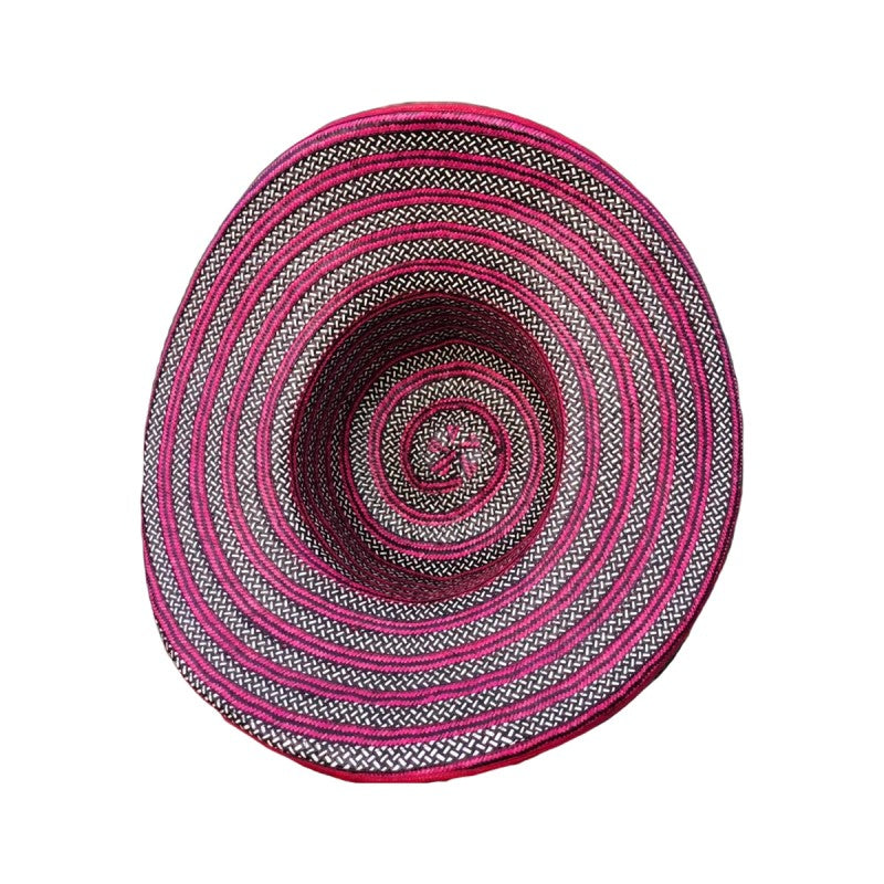Sombrero 23 Fibras Grano De Arroz Fucsia