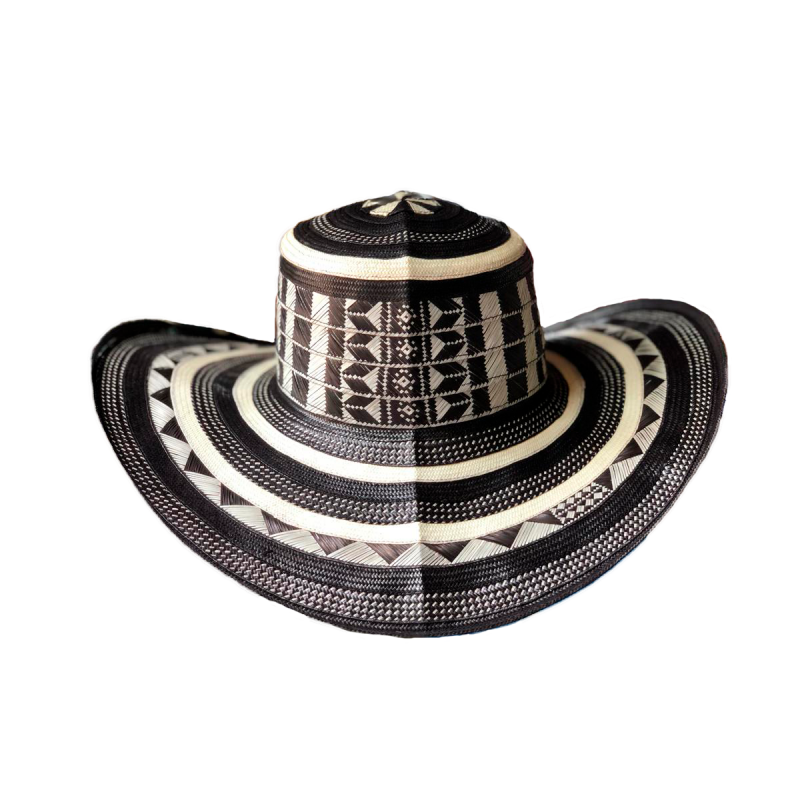 Sombrero 23 Fibras Negro Calidad