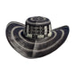 Sombrero 23 Fibras Negro Diseño Tradicional