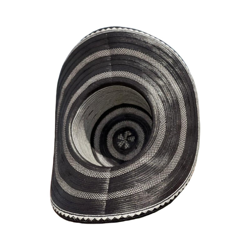 Sombrero 23 Fibras Negro Diseño Tradicional