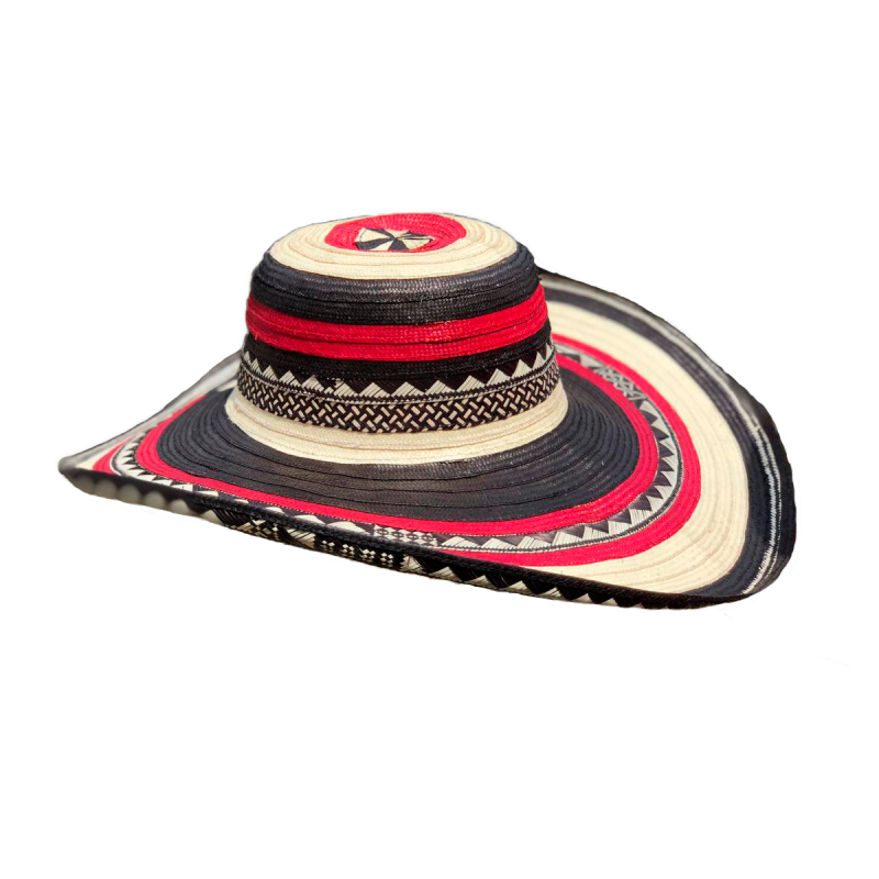 Sombrero 23 Fibras Rojo Diseño