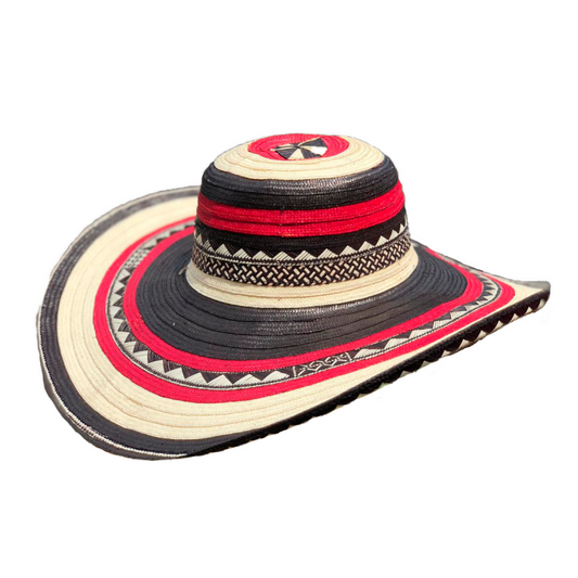 Sombrero 23 Fibras Rojo Diseño