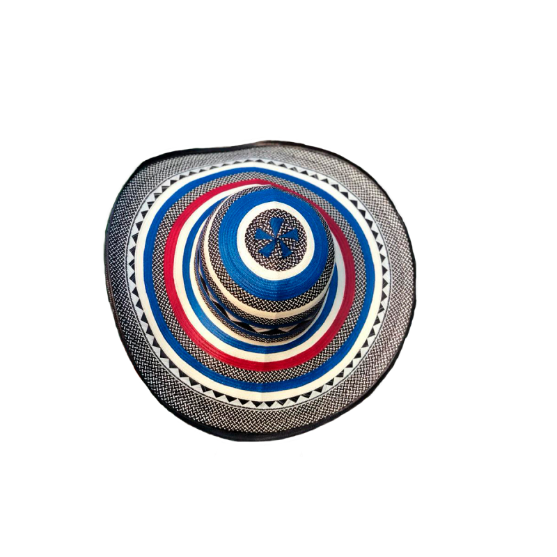Sombrero 23 Vueltas Grano De Arroz Azul