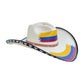 Sombrero 27 Fibras Blanco Tricolor