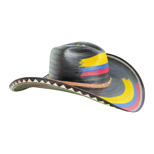 Sombrero 31 Fibras Negro Tricolor