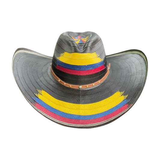 Sombrero 31 Fibras Negro Tricolor