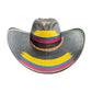 Sombrero 27 Fibras Negro Tricolor