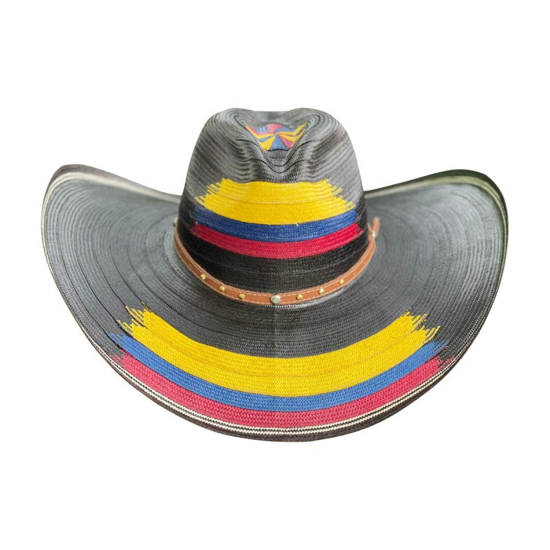 Sombrero 27 Fibras Negro Tricolor