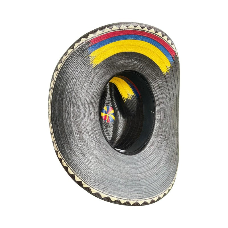 Sombrero 27 Fibras Negro Tricolor