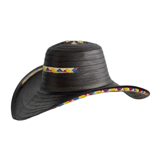 Sombrero 31 Fibras Diseño Black Tricolor