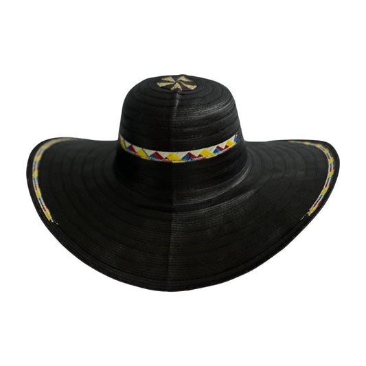 Sombrero 31 Fibras Diseño Black Tricolor