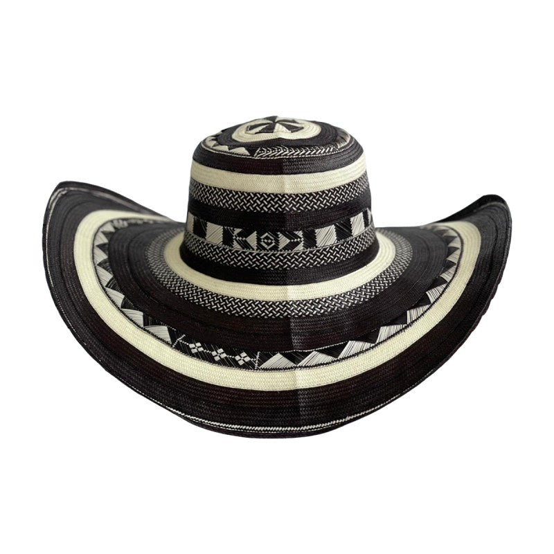 Sombrero 31 Fibras Diseño Negro