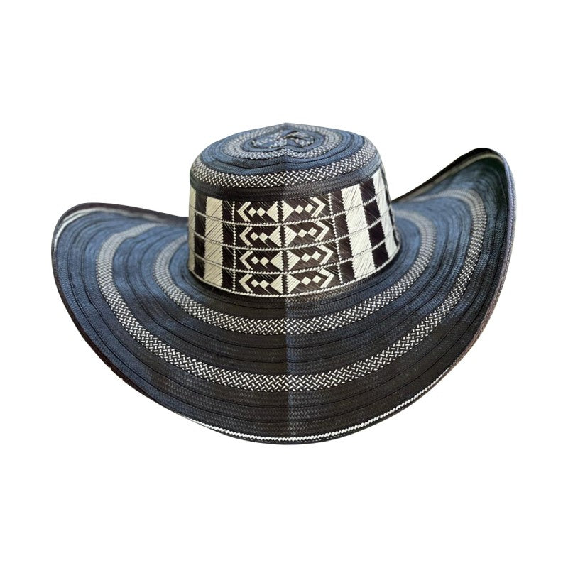 Sombrero 33 Fibras Diseño Tradicional Negro