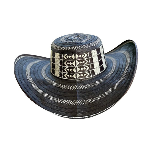 Sombrero 33 Fibras Diseño Tradicional Negro MY