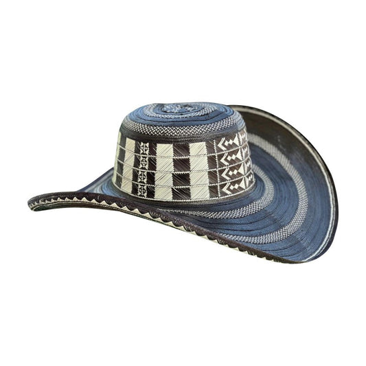 Sombrero 33 Fibras Diseño Tradicional Negro MY