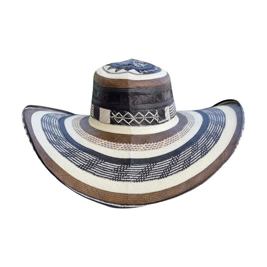 Sombrero 33 Fibras Multicolor A Mano