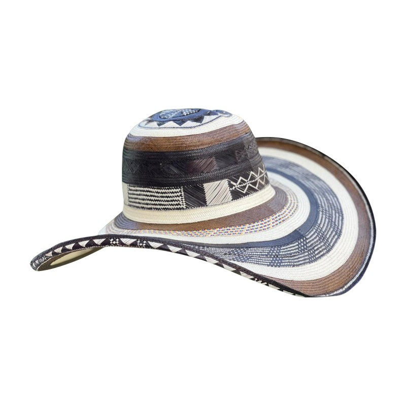 Sombrero 33 Fibras Multicolor A Mano