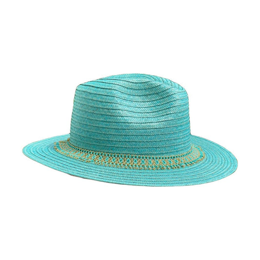 Sombrero Artesanal Fedora Ala Plana Fino MY