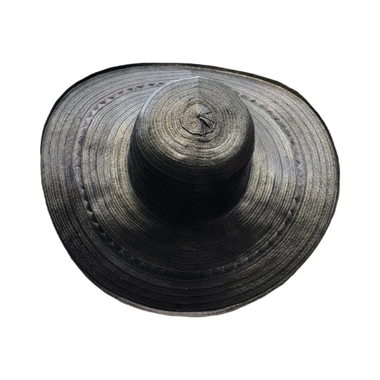 sombrero palomo negro 23 fibras