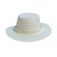 Sombrero Checo 19 Fibras Diseño Ala Corta Blanco