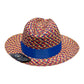 Sombrero Fedora Exclusivo Tejido Tricolor Fino