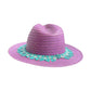 Sombrero Fedora Tejido Artesanal Ala Plana