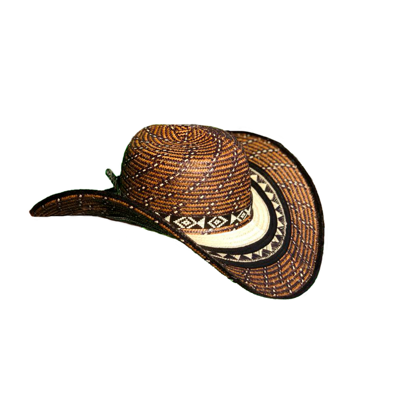 Sombrero Marrón 15 Fibras Artesanal