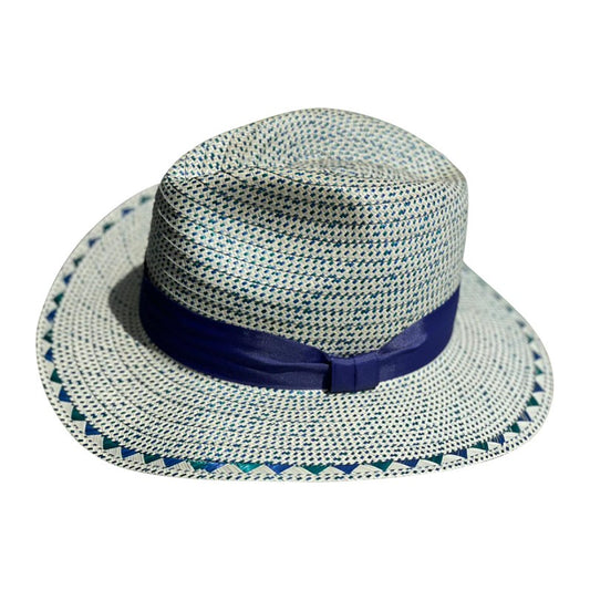 Sombrero Panameño 23 Fibras Azul Extrafino MY