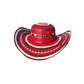 Sombrero Rojo 23 Fibras Exclusivo Artesanal